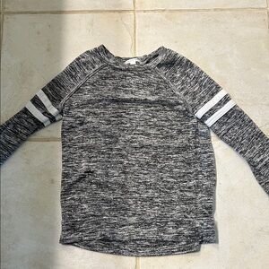 Kids' Black and Gray Long Sleeve Tee